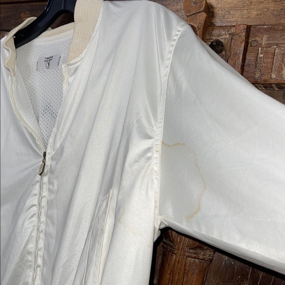 Vintage Valentino Sport Satin Bomber Jacket Made in Italy |Rare Embroidered Logo - Picture 7 of 14
